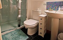 Ensuite bathroom with power shower